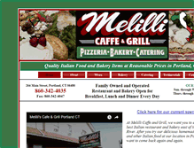 Tablet Screenshot of melillicaffeandgrill.com